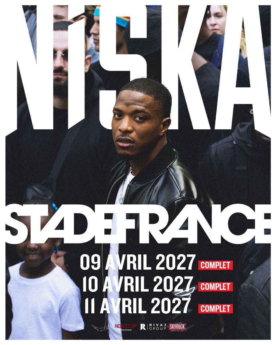 Niska - 9 Avril 2027- Paris Stade De France St Denis
